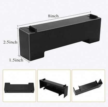 Shrimp Cave Aquarium Tunnel, Aquarium Decor Habitat Decoration, Black Plastic, Modern, Corydora Catfish, Kuhli Loach, Clown Cory Shrimp, Fish, 0.5"D x 2.5"W x 1.5"H