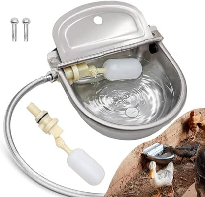 Automatic Water Dispenser Dog Water Bowl 304 Stainless Large Pet Waterer