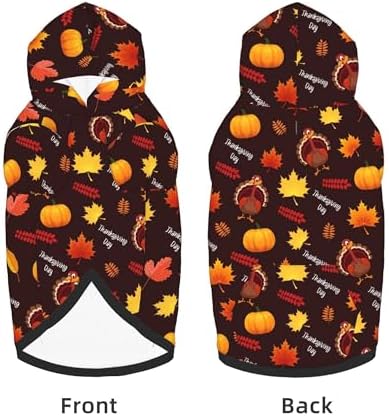 Fall Dog Costume Maple Thanksgiving Cosplay Clothes Sweaters Outfits Pullover Pets' Sweatshirt Hoodies with Pocket for Medium Large Dogs-XXL - Image 4