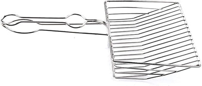 Cat Litter Scoop, Durable Metal Pet Kitty Kitten Sifter Heavy Duty with Long Handle Pet Kitty Dog Pooper Scooper, Easily Clean Litter Box
