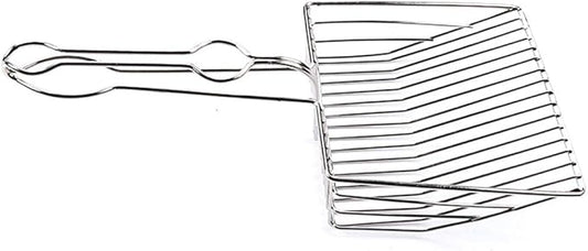 Cat Litter Scoop, Durable Metal Pet Kitty Kitten Sifter Heavy Duty with Long Handle Pet Kitty Dog Pooper Scooper, Easily Clean Litter Box
