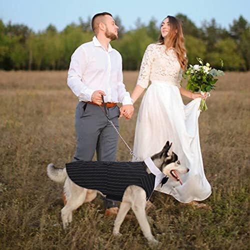 Dog Tuxedo for Medium Dogs, Dog Suit and Bandana Set, Dog Costume Outfit - Image 5