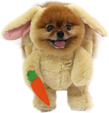 Pandaloon Dog Halloween Costume - As Seen on Shark Tank - Patented - Funny Costume with Arms for Small and Medium Dogs and Cats (Bunny, Size 0(11-12 in Height at TOP of Head, Girth<16in)) by Pandaloon