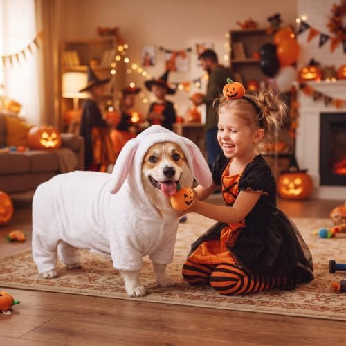 Gilprop Sheep Costume for Dogs, Halloween Lamb Pet Fun Costume, L - Image 4