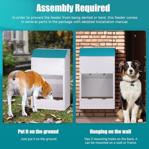 50Lbs Large Capacity Automatic Dog Feeder Large Breed