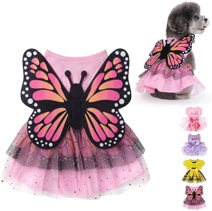 KOOLTAIL Halloween Dog Dress Butterfly Costume for Small Medium Dogs Girl by KOOLTAIL