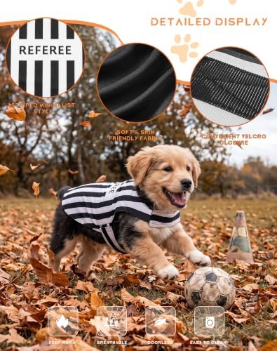 Dog Sports Referee Cape Shirt Pet Ref Cosplay Halloween Costume M - Image 3