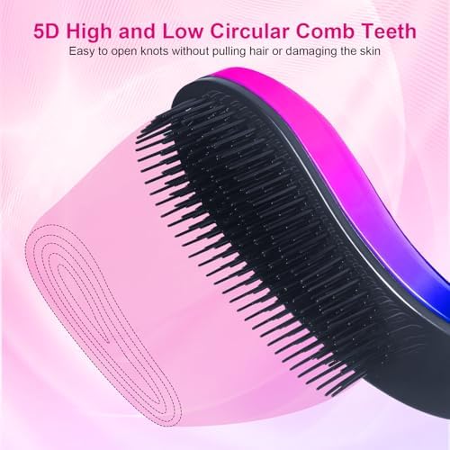 Small Dog Brush, Skin-friendly Soft Bristles (Gradient Color) - Image 4