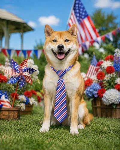 PET SHOW 10 Pack Holiday Summer Dog Ties Neckties for Medium Dogs - Image 7