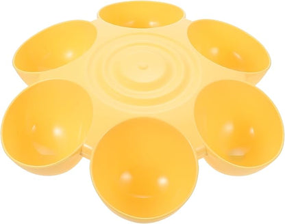 Multipurpose Pet Feeding Bowl 14X14X3.5 Inch Flower Shape Plastic Cat Dog Food Water Dish Multiple Cat Feeder for Easy Cleaning and Feeding