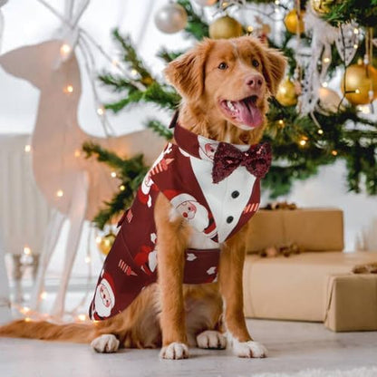 Kuoser Dog Tuxedo, Dog Suit and Bandana Set, Dogs Costume with D-Ring - Image 5