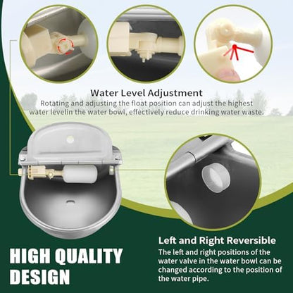 Automatic Water Dispenser for Dogs & Livestock Without Drainage Hole