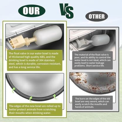 Automatic Water Dispenser for Dogs & Livestock Without Drainage Hole