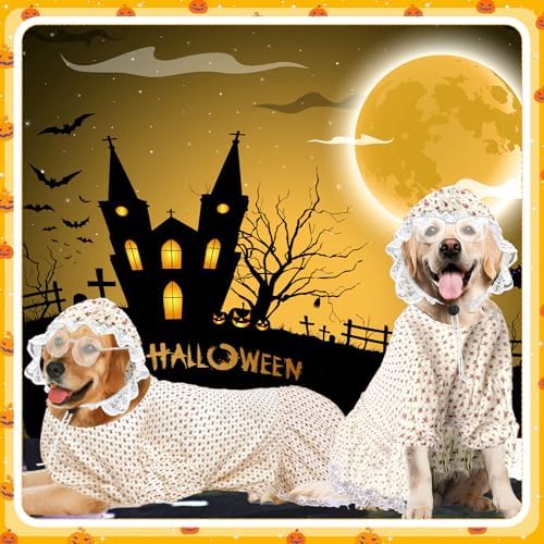 3 Pcs Old Lady Costume for Dog Grandmas Dogs Costume - Image 6