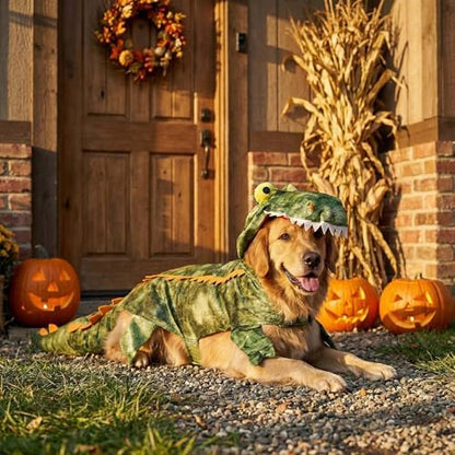 Large Dog Halloween Crocodile Dinosaur Costume Outfits Cosplay,XXL - Image 2