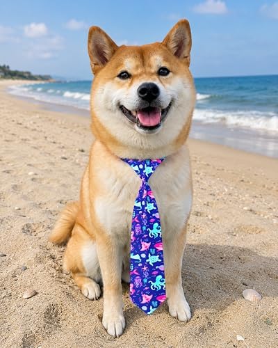 PET SHOW 10 Pack Ocean Animals Dog Ties Neckties for Medium Dogs - Image 5