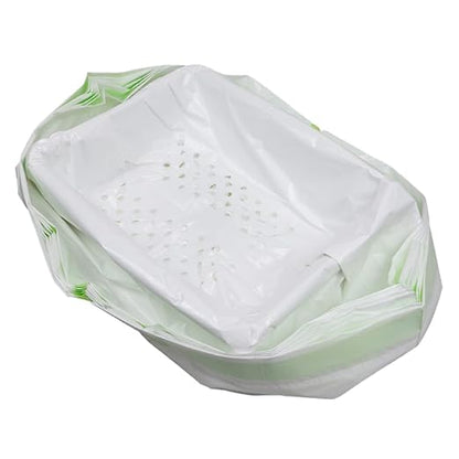 HANABASS 2sets Pet Cat Litter Filter Bag Bags Large Hole Automatic Closing Design 7pcs*2