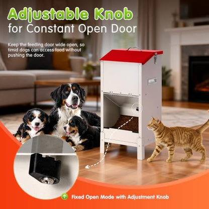 25 Lbs Automatic Dog Feeder for Large Dogs, with Elevated Stand