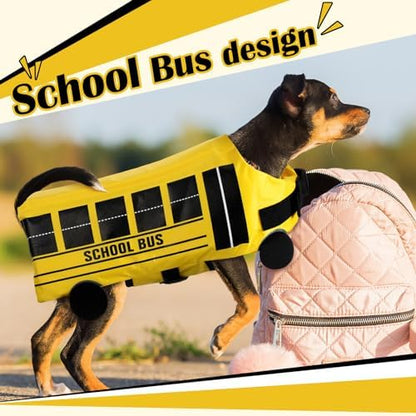 School Bus Halloween Costume for Dogs Funny Pet Costume, S - Image 6