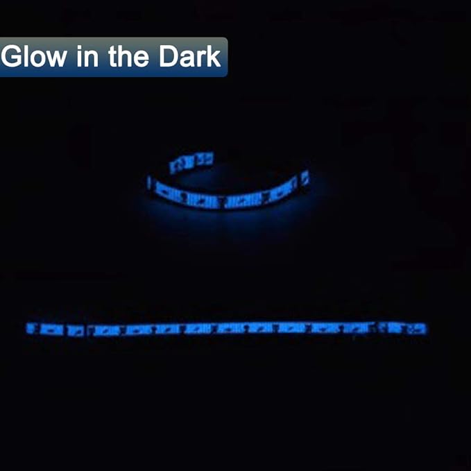2 Pack Glow in The Dark Cat Collar with Bell Breakaway Safety Cat Puppy Collars with Pendant Purple and Black