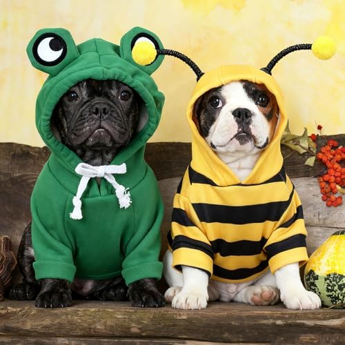 2 Pcs Halloween Costume Frog Bee Hoodie, S - Image 5