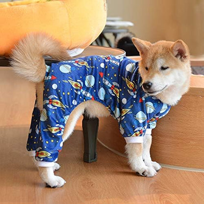 CuteBone Small Dogs Outfit Soft Puppy Onesies Pjs Dog Pajamas Pet Coat Cat Apparel Comfy Doggie Jumpsuit Bodysuit for All Seasons - Image 2