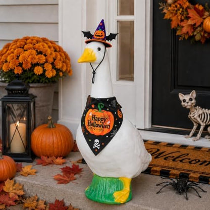 2 Pcs Halloween Pet Hat Bandana Set, Witch Pumpkin Costumes for Cats - Image 7