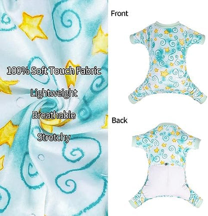 CuteBone Small Dogs Outfit Soft Puppy Onesies Pjs Dog Pajamas Pet Coat Cat Apparel Comfy Doggie Jumpsuit Bodysuit for All Seasons - Image 3