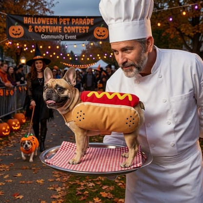 Hot Dog Costume for Dogs, Funny Hot Dog Dog Costume with Adjustable Fit, Cute Pet Halloween Costume for Large Dogs, Dog Costume for Halloween Party Cosplay - Image 6