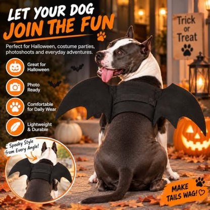 Rypet Dog Bat Wings Costume L, Dog Bat Costume for Halloween Cosplay Party - Image 4