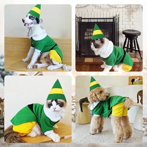 Dog Elf Christmas Costume, Funny Party Halloween Cosplay Outfit(X-Large) - Image 5