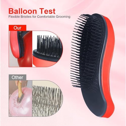 Small Dog Brush, Skin-friendly Soft Bristles (Orange) - Image 3