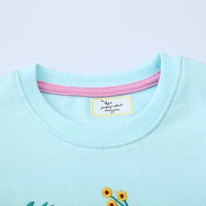 Toddler Baby Girls Cotton Sweater, Long Sleeve Crewneck Sweatshirt Pullover Kids Warm Clothing for Fall Winter