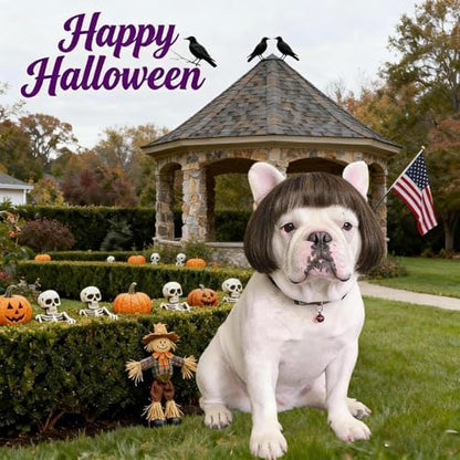 Funny Dog Costume Dog Bob Wig for Cat Doggie Wig - Image 2