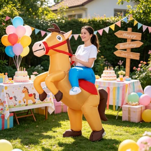 Inflatable Costume for Adult Ride on Animal Blow up Costumes Inflatable Halloween Costumes Fancy Dress Adults - Image 7