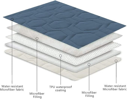 Waterproof and Anti-Slip Dog Bed Cover and Pet Blanket Sofa Pet Bed Mat ，car Incontinence Mattress Protectors Furniture Couch Cover for Most Cats Dogs, Pets （82x82- Navy Blue）