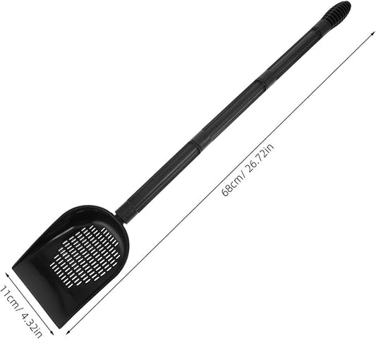 Aquarium Sand Shovel with Detachable Long Handle for Fish Tank Cleaning Nondamaging Gravel Scoop for All Aquarium Safe Scrubber Tool for Fish Tanks and Lizard Habitats