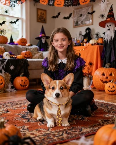 PET SHOW 10 Pack Halloween Dog Ties Neckties for Medium Dogs - Image 4