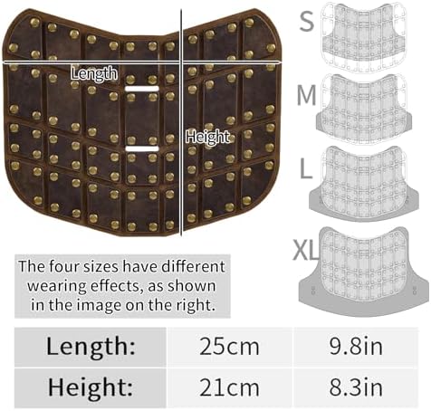 HiiFeuer Medieval Faux Leather Dog Armor Vest Set - Adjustable Funny Cosplay Outfit for Dogs, Fits Most Dogs Ropa para Perro - Image 5