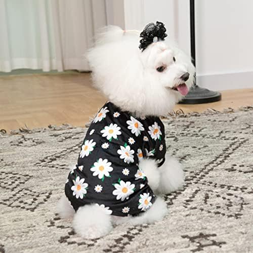 CuteBone Small Dogs Outfit Soft Puppy Onesies Pjs Dog Pajamas Pet Coat Cat Apparel Comfy Doggie Jumpsuit Bodysuit for All Seasons P221M - Image 4