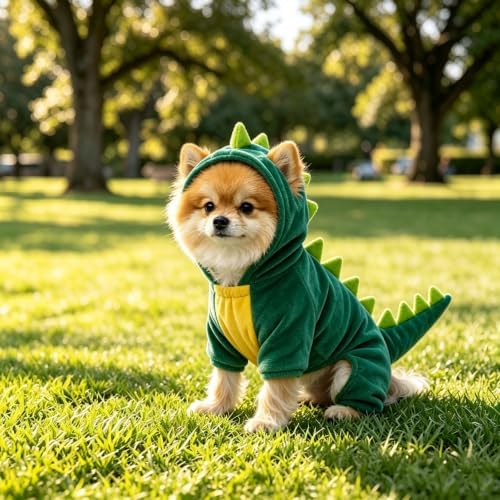 Dog Halloween Costumes Dog Dinosaur Costume Hoodie Pajamas for Dogs - Image 2