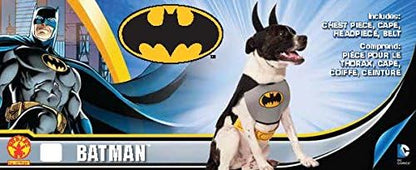 Rubie's Adult Classic Batman Pet Costume, Black/Gray, S Neck 12 Girth 17 Back 11 US (Pack of 2) - Image 5