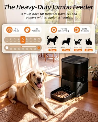 DOGNESS 11L Wireless Automatic Dog Feeder Large Breed