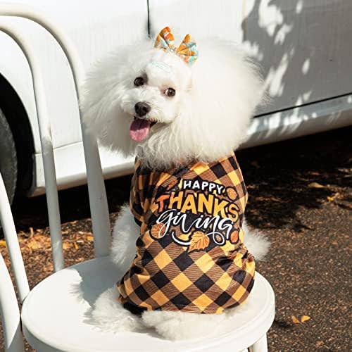 CuteBone Thanksgiving Dog Pajamas Costumes Pet Clothes Cat Apparel Shirt Winter Holiday Cute Pjs Outfits for Doggie Onesies P261XL X-Large - Image 4