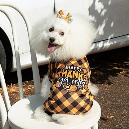 CuteBone Thanksgiving Dog Pajamas Costumes Pet Clothes Cat Apparel Shirt Winter Holiday Cute Pjs Outfits for Doggie Onesies P261XL X-Large - Image 4