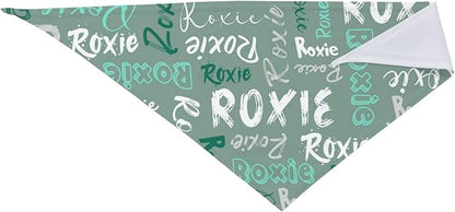 Custom Pet Scarf Personalized Dog Bandana with Name Personalized Add Your Text Bibs Triangle Head Scarfs Gift for Small Medium Large Dogs Cats Baby Puppy Pets Accessories