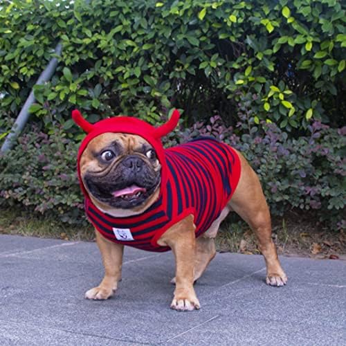 iChoue French Bulldog Halloween Costume Clothes Outfits Red Devil Ant, L+ - Image 3