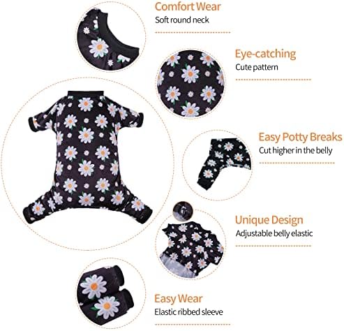 CuteBone Small Dogs Outfit Soft Puppy Onesies Pjs Dog Pajamas Pet Coat Cat Apparel Comfy Doggie Jumpsuit Bodysuit for All Seasons P221XS - Image 2