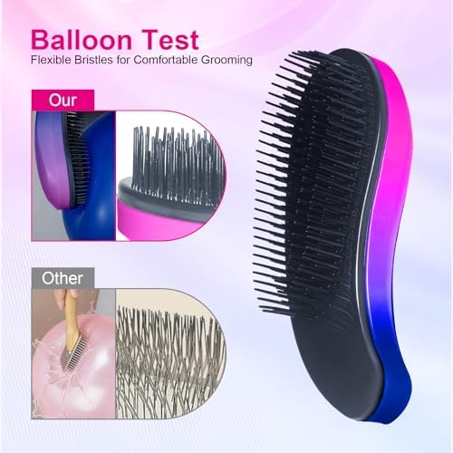 Small Dog Brush, Skin-friendly Soft Bristles (Gradient Color) - Image 3