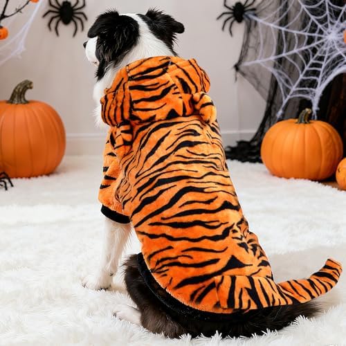 Topbuti Dog Halloween Tiger Costume Dog Hoodies Sweaters Pet Funny Clothes - Image 5